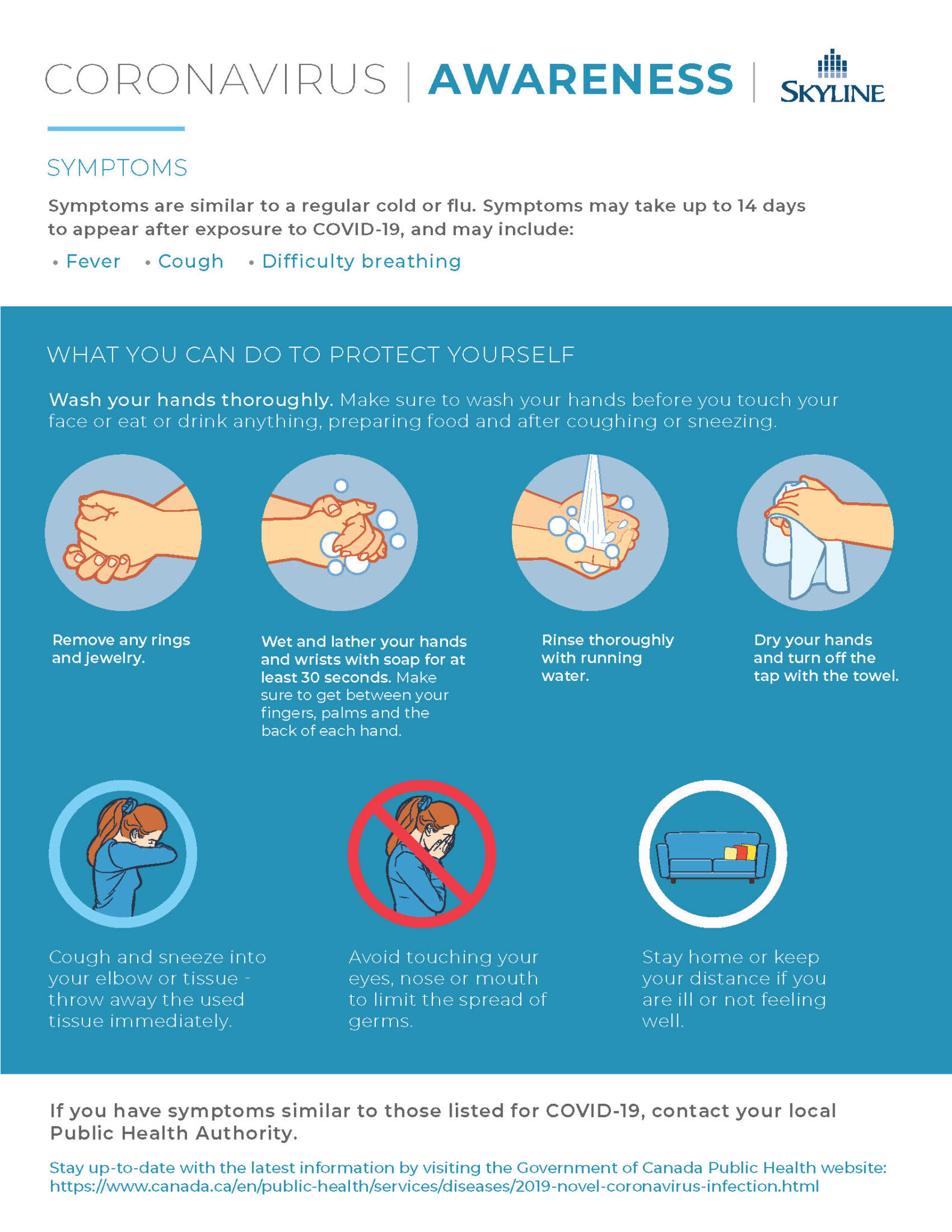 Skyline Covid 19 Awareness Poster